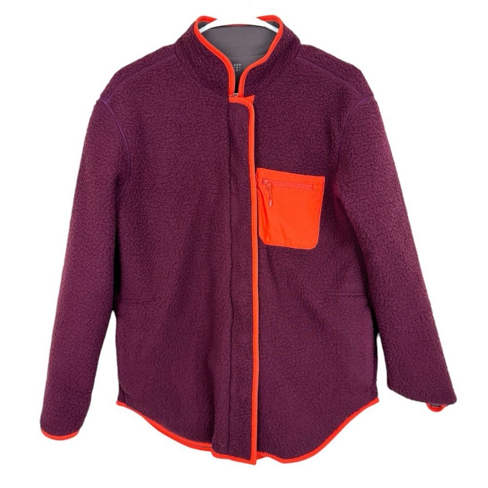 Title Nine Annapurna Reversible Full Zip Fleece Jacket sz S